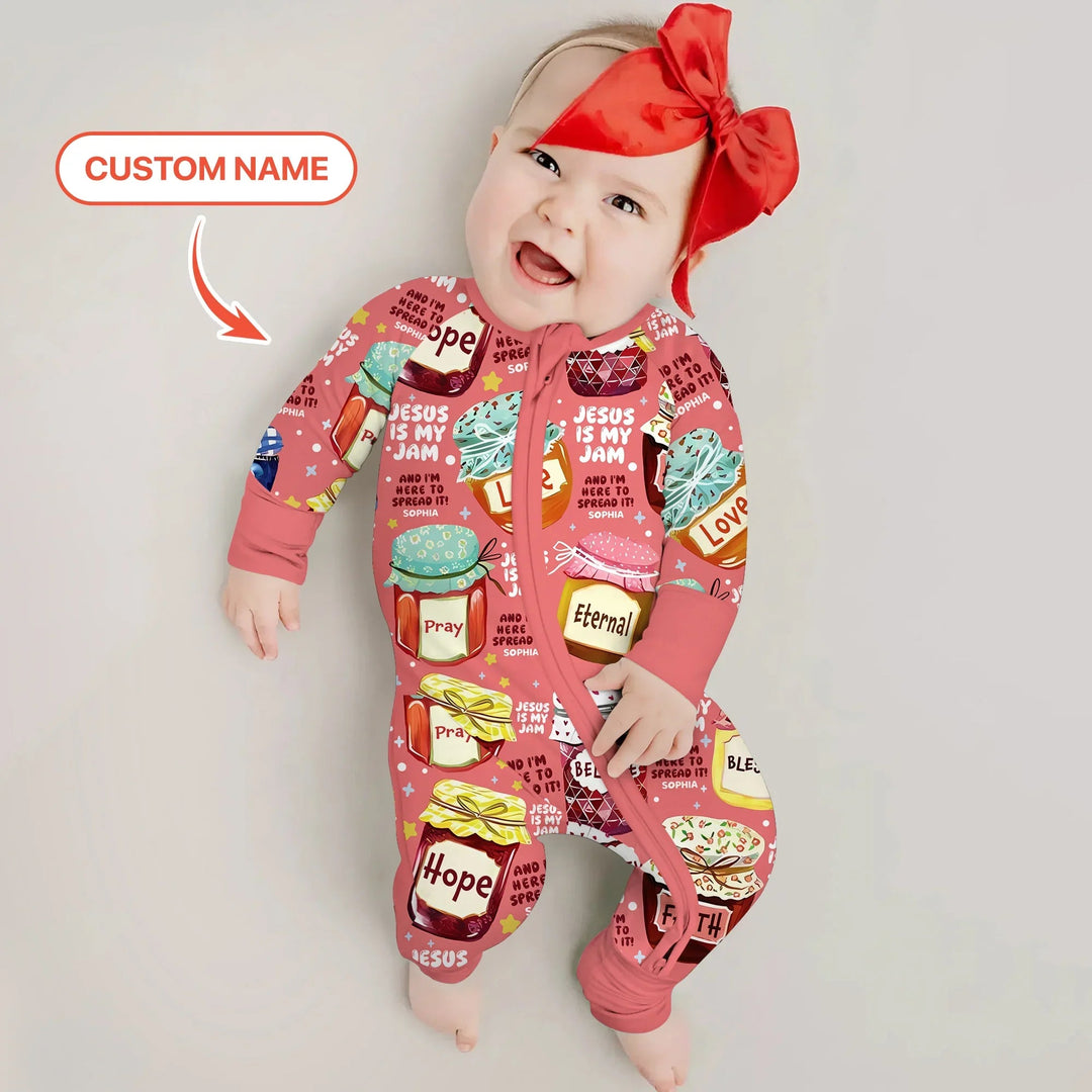 Jesus Is My Jam Custom Name Convertible Zippy - Zumbamboo