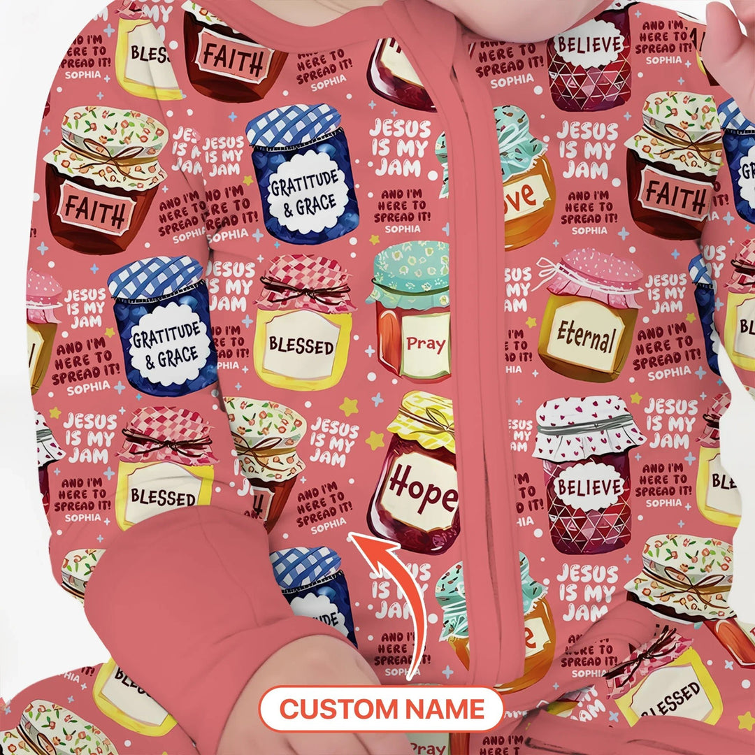 Jesus Is My Jam Custom Name Convertible Zippy - Zumbamboo