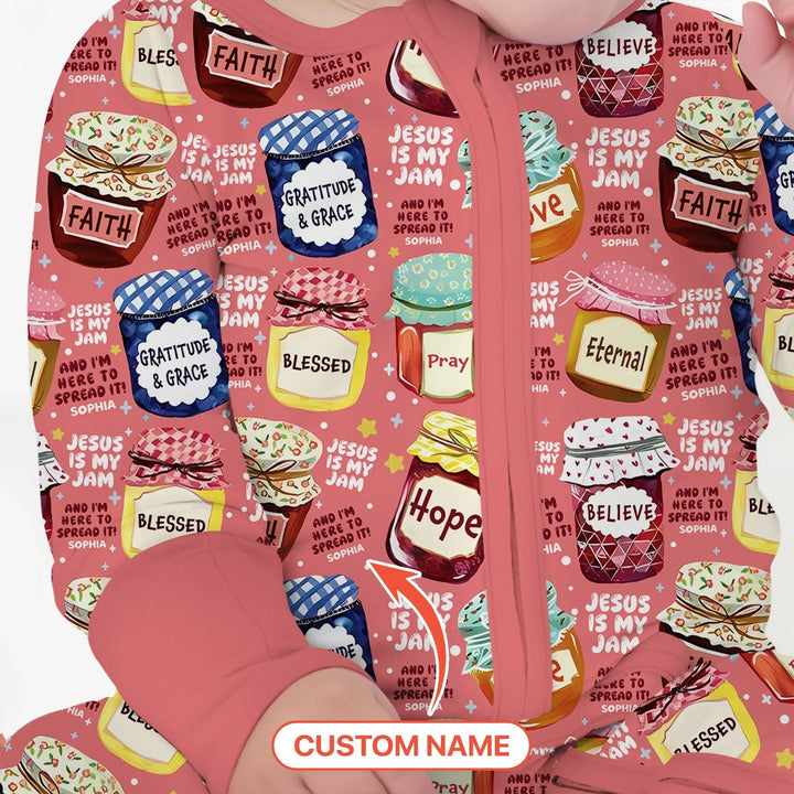 Jesus Is My Jam Custom Name Convertible Zippy - Zumbamboo