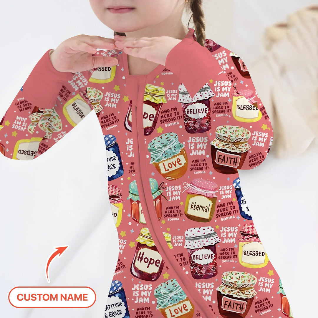 Jesus Is My Jam Custom Name Convertible Zippy - Zumbamboo