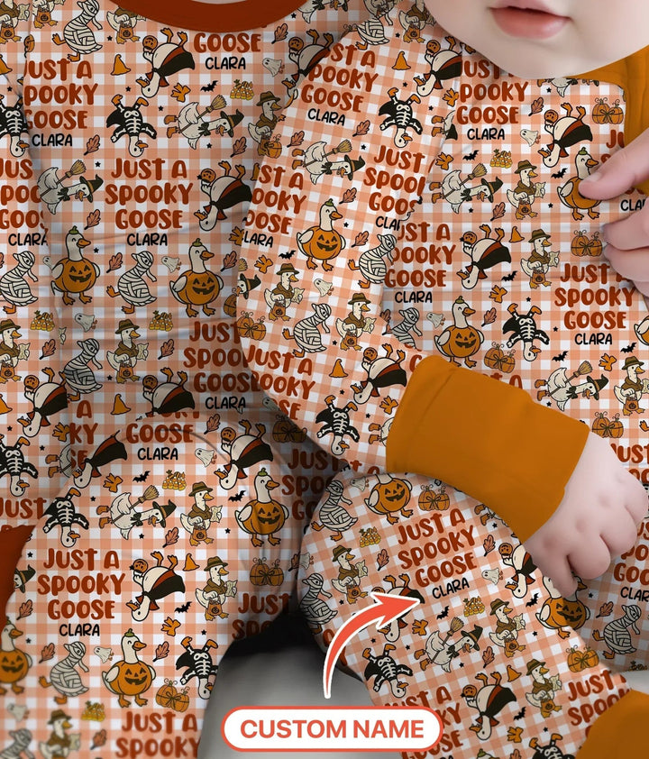 Just A Spooky Goose Custom Name Girl Version Convertible Zippy - Zumbamboo