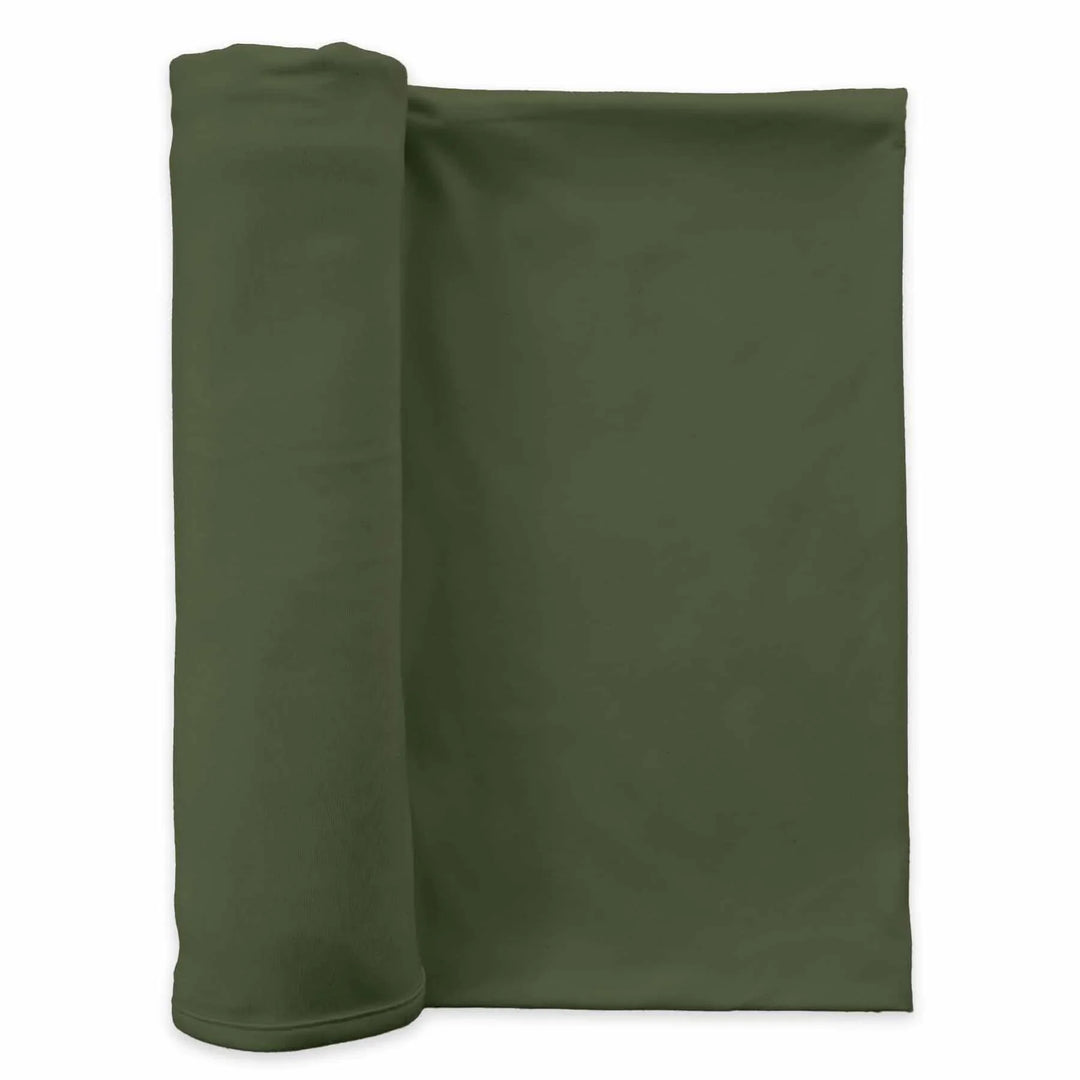 Solid Knit Swaddle Blanket , Solid Knit Swaddle Blanket - Olive