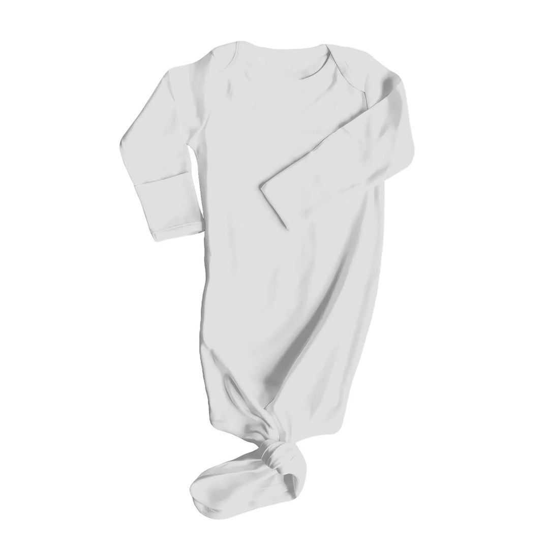 Knot Gown In Light Gray - Zumbamboo