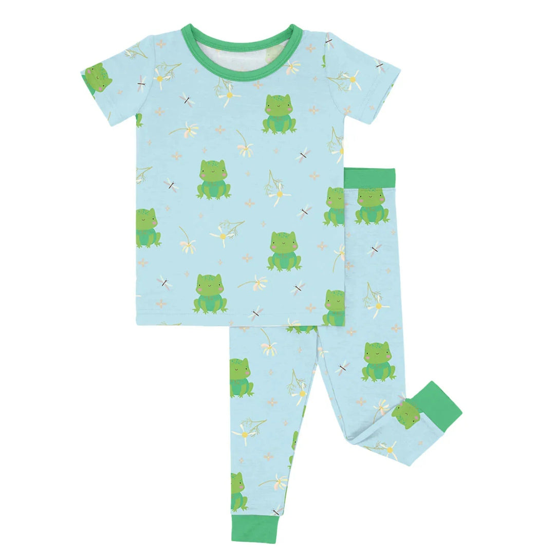 Leaping Love Two Piece Short Sleeve Pajama Set - Zumbamboo