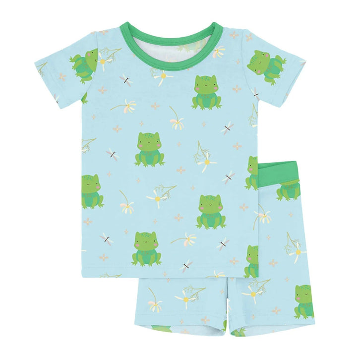 Leaping Love Two Piece Short Sleeve Shorts Pajama Set - Zumbamboo