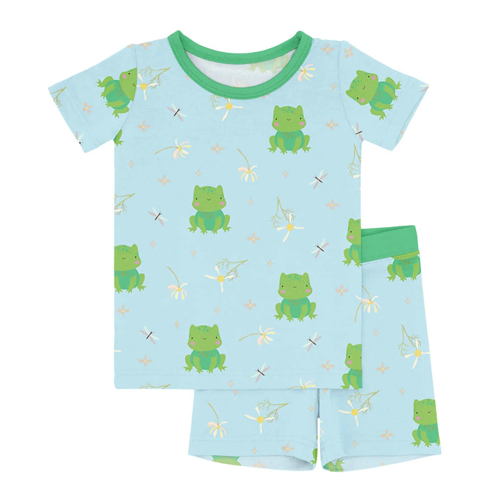 Leaping Love Two Piece Short Sleeve Shorts Pajama Set , Leaping Love Two Piece Short Sleeve Shorts Pajama Set - 12-18M