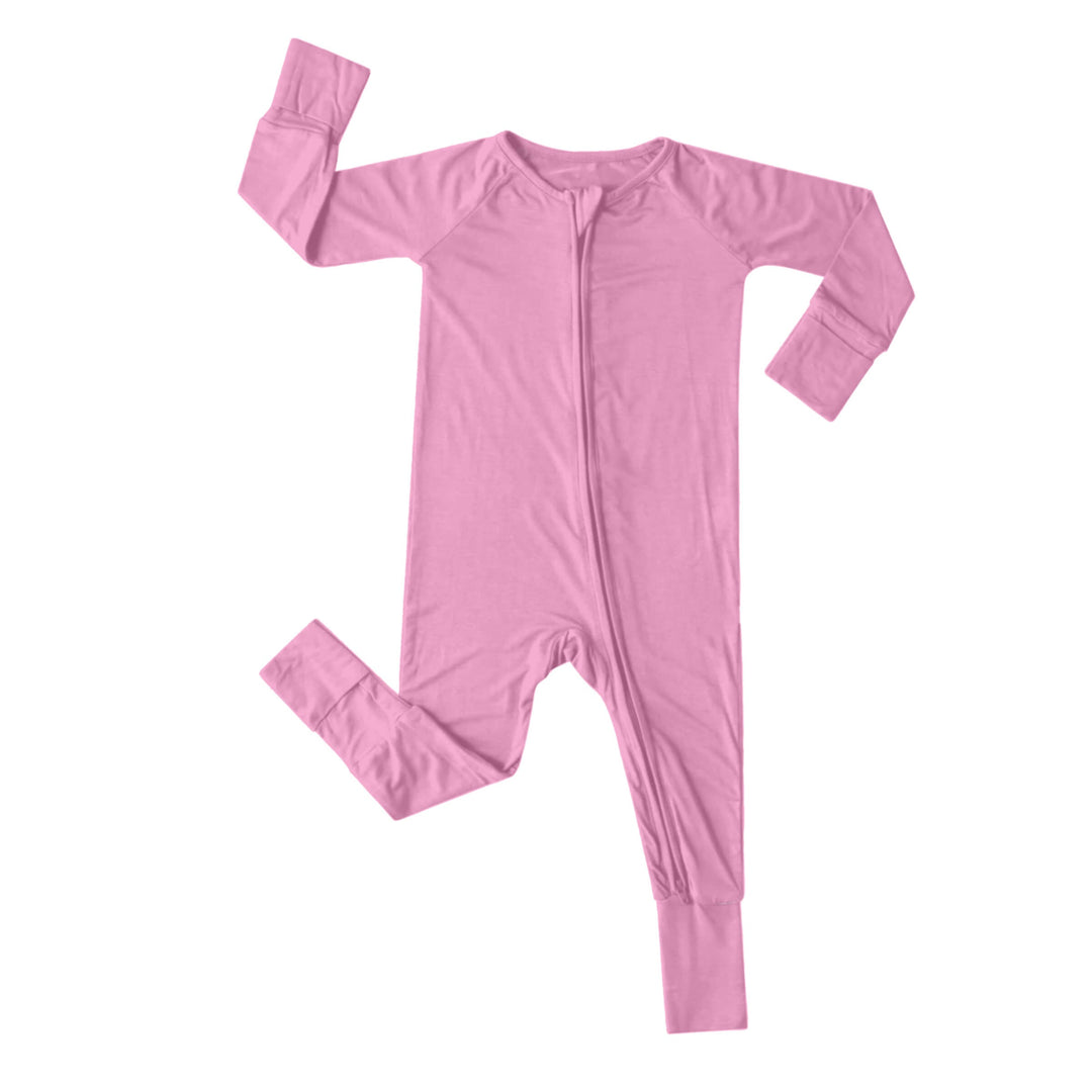 Convertible Zippered Romper in Pink