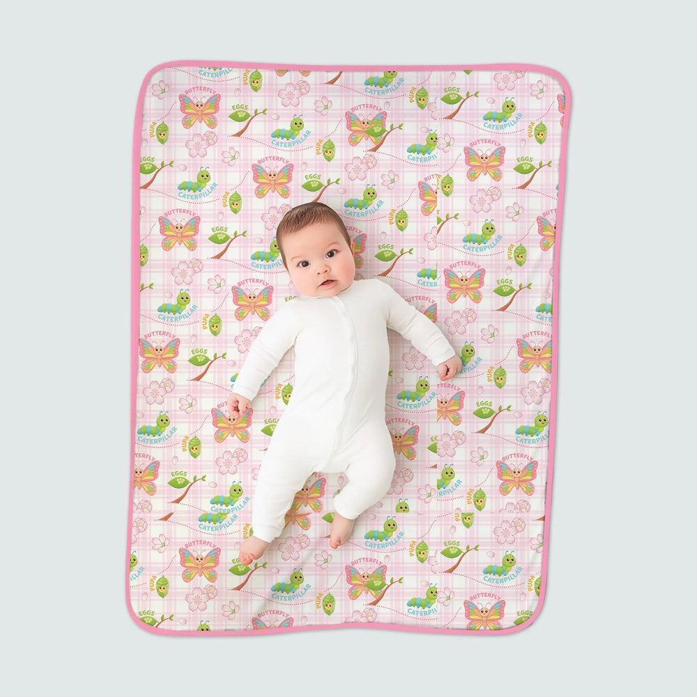 Little Wonders From Cocoon to Butterfly Toddler Blanket - Zumbamboo