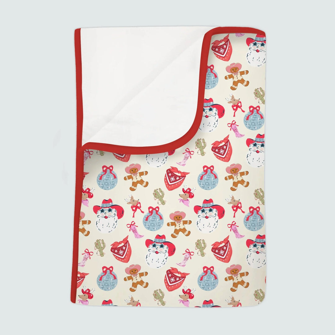 Lovely Western Christmas Girl Toddler Blanket - Zumbamboo