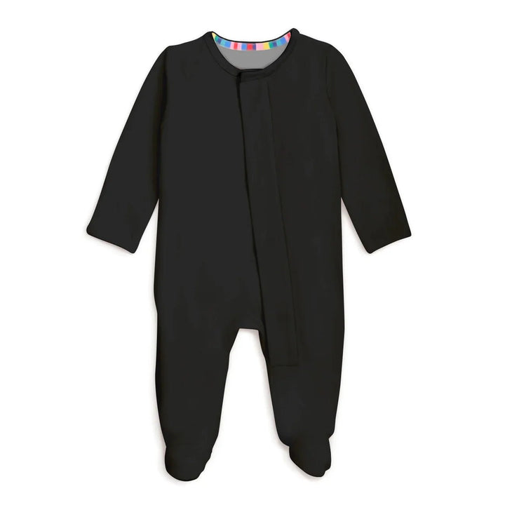 Midnight Magnetic Footie Romper - Zumbamboo