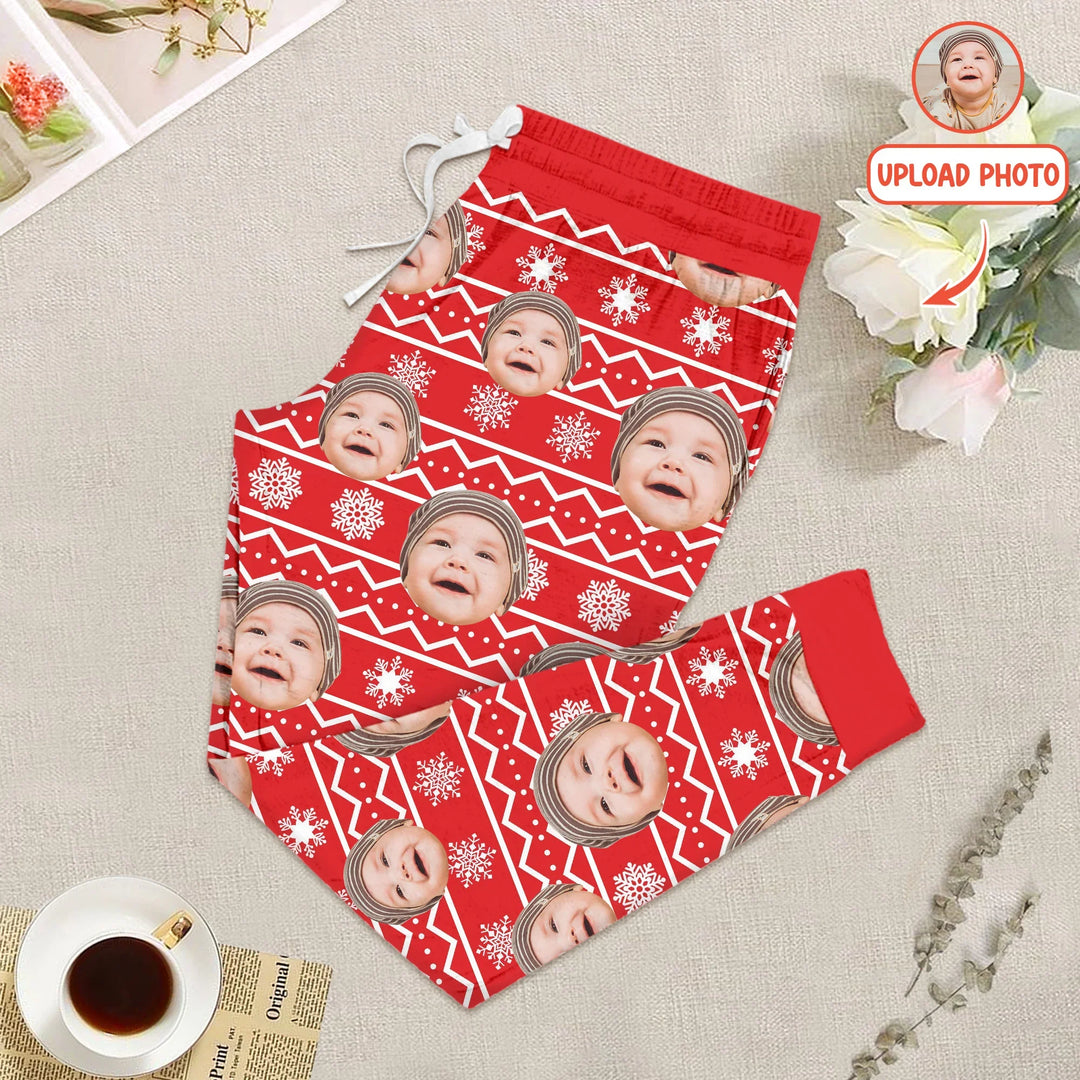 Custom Photo Christmas Women Pajama Set , Custom Photo Christmas Women Pajama Set - Only Shirt / S