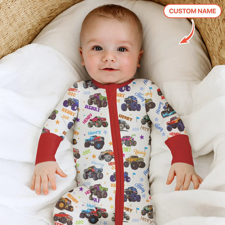 Monster Truck Custom Name Convertible Zippy - Zumbamboo