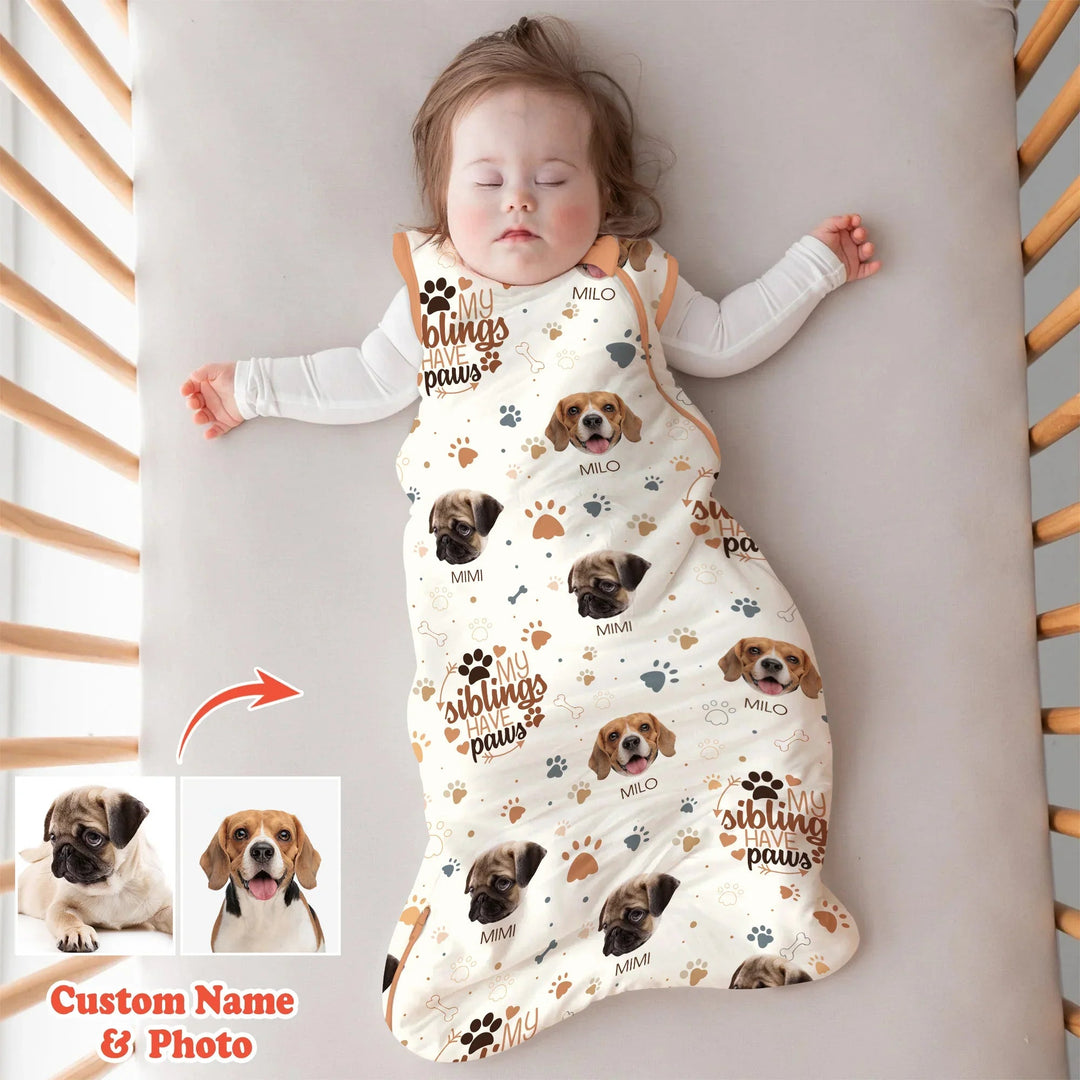 My Siblings Have Paws Sleep Bag 1.0 TOG - Zumbamboo