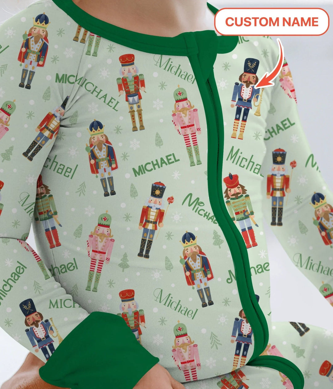 Nutcracker Parade Custom Name Boy Convertible Zippy - Zumbamboo