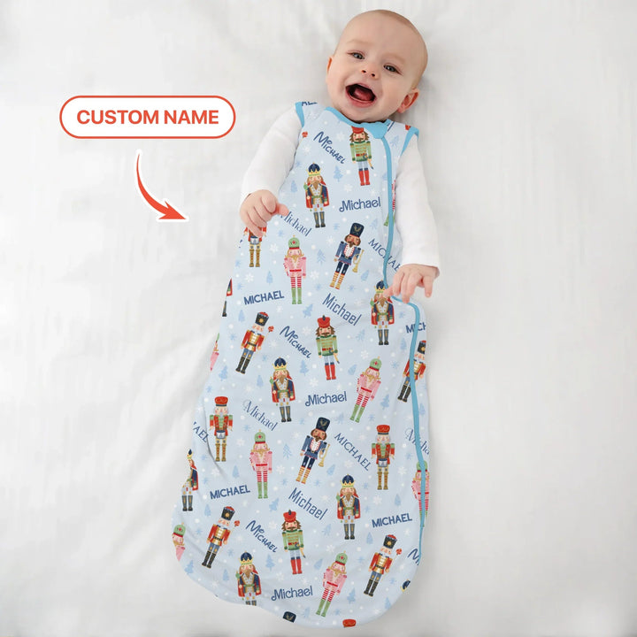 Nutcracker Parade Custom Name Boy Sleep Bag - Zumbamboo