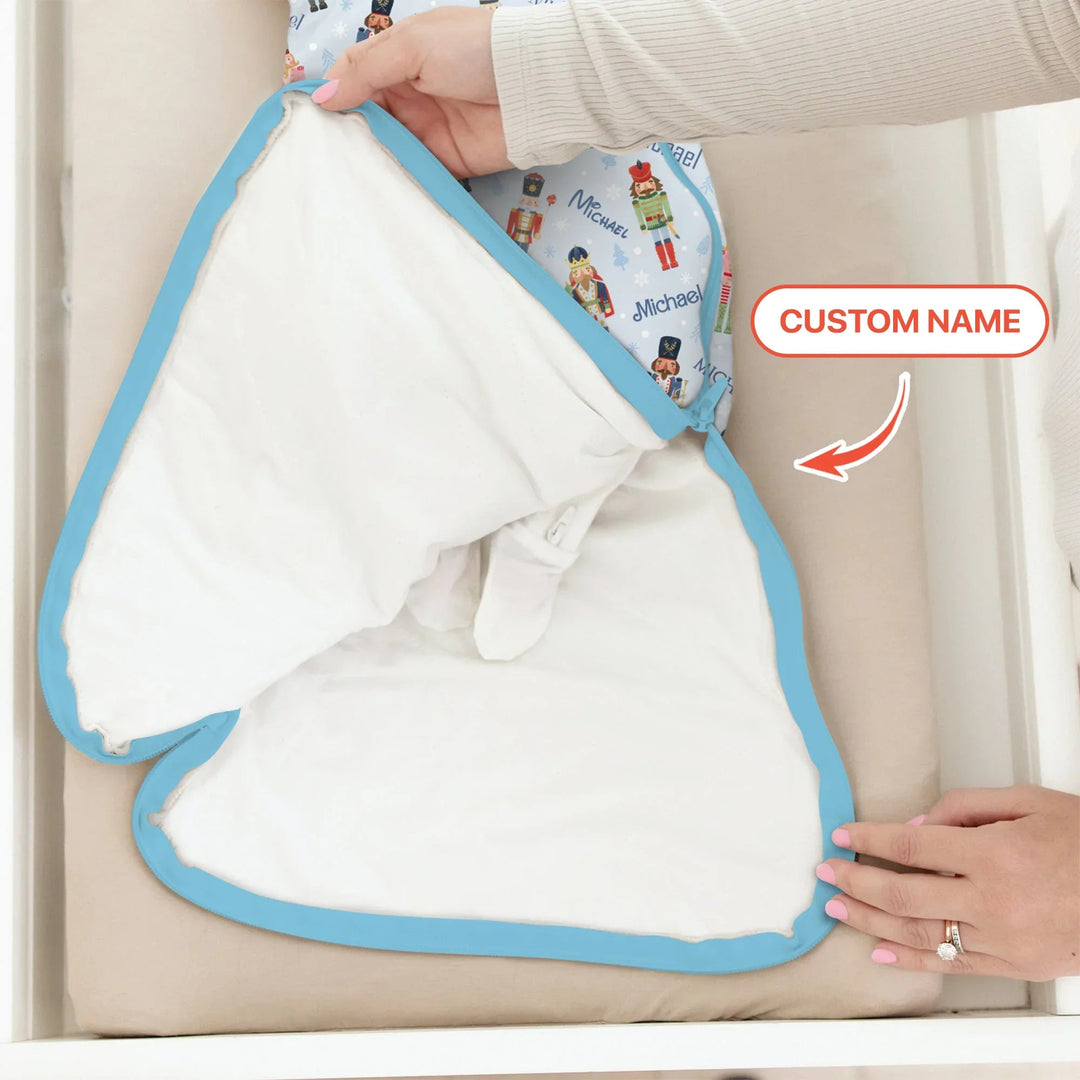 Nutcracker Parade Custom Name Boy Sleep Bag - Zumbamboo