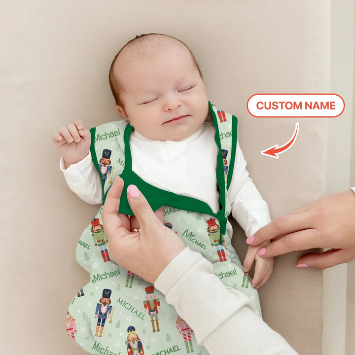 Nutcracker Parade Custom Name Boy Sleep Bag - Zumbamboo