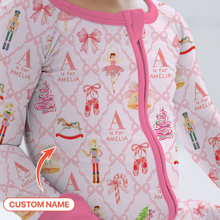 Nutcracker Sweet Dreams Custom Name Convertible Zippy - Zumbamboo