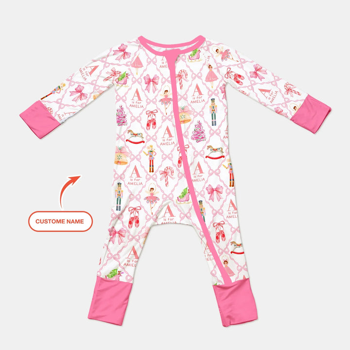 Nutcracker Sweet Dreams Custom Name Convertible Zippy - Zumbamboo