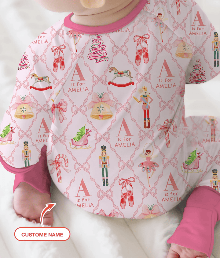 Nutcracker Sweet Dreams Custom Name Convertible Zippy - Zumbamboo