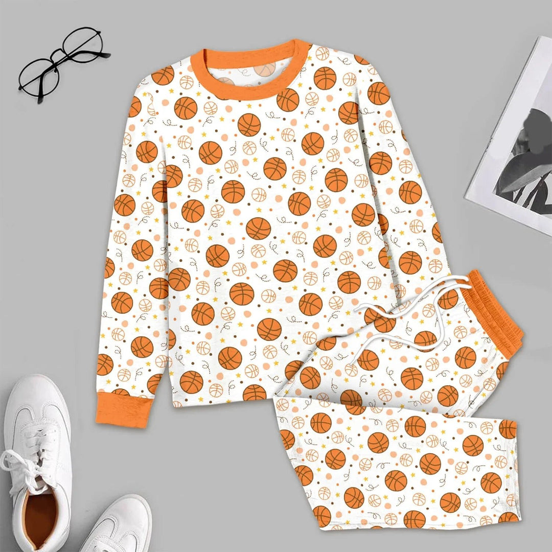 Orange Basketball Men's Pajama Set - Zumbamboo