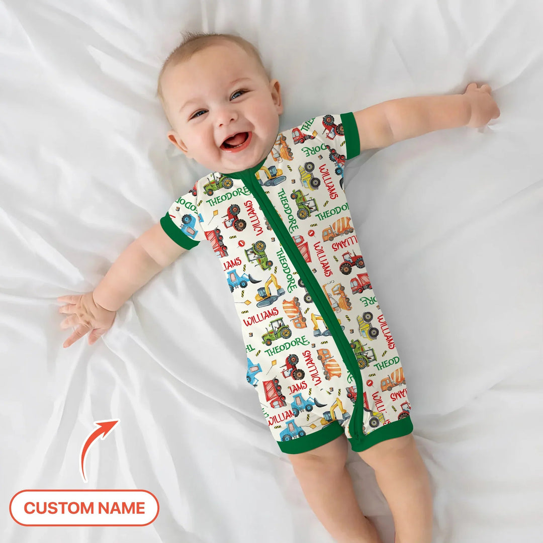 Personalized Tiny Trucks Parade Shorty Zippy - Zumbamboo