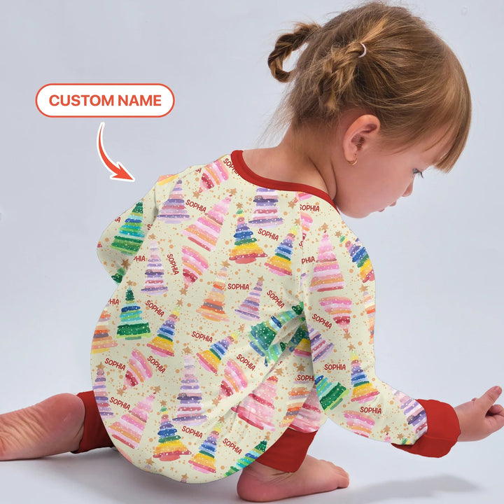 Personalized Twinkle Christmas Trees Convertible Zippy - Zumbamboo