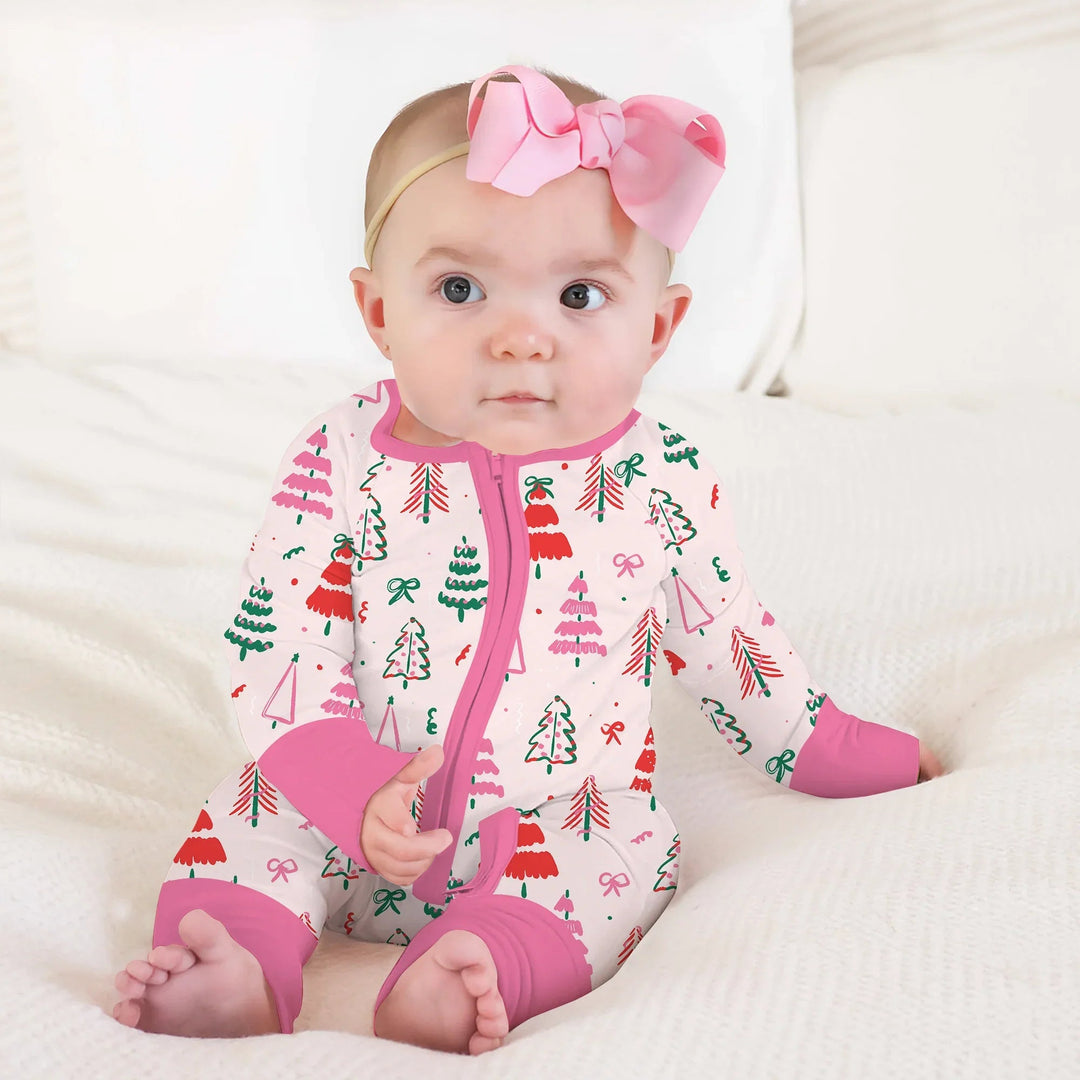 Pink Christmas Tree Farm Convertible Zippy - Zumbamboo