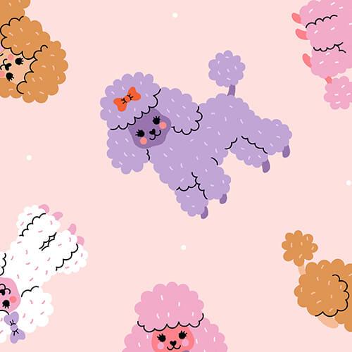 Pink Poodles Shorty Zippered Romper , Pink Poodles Shorty Zippered Romper - 0-3M