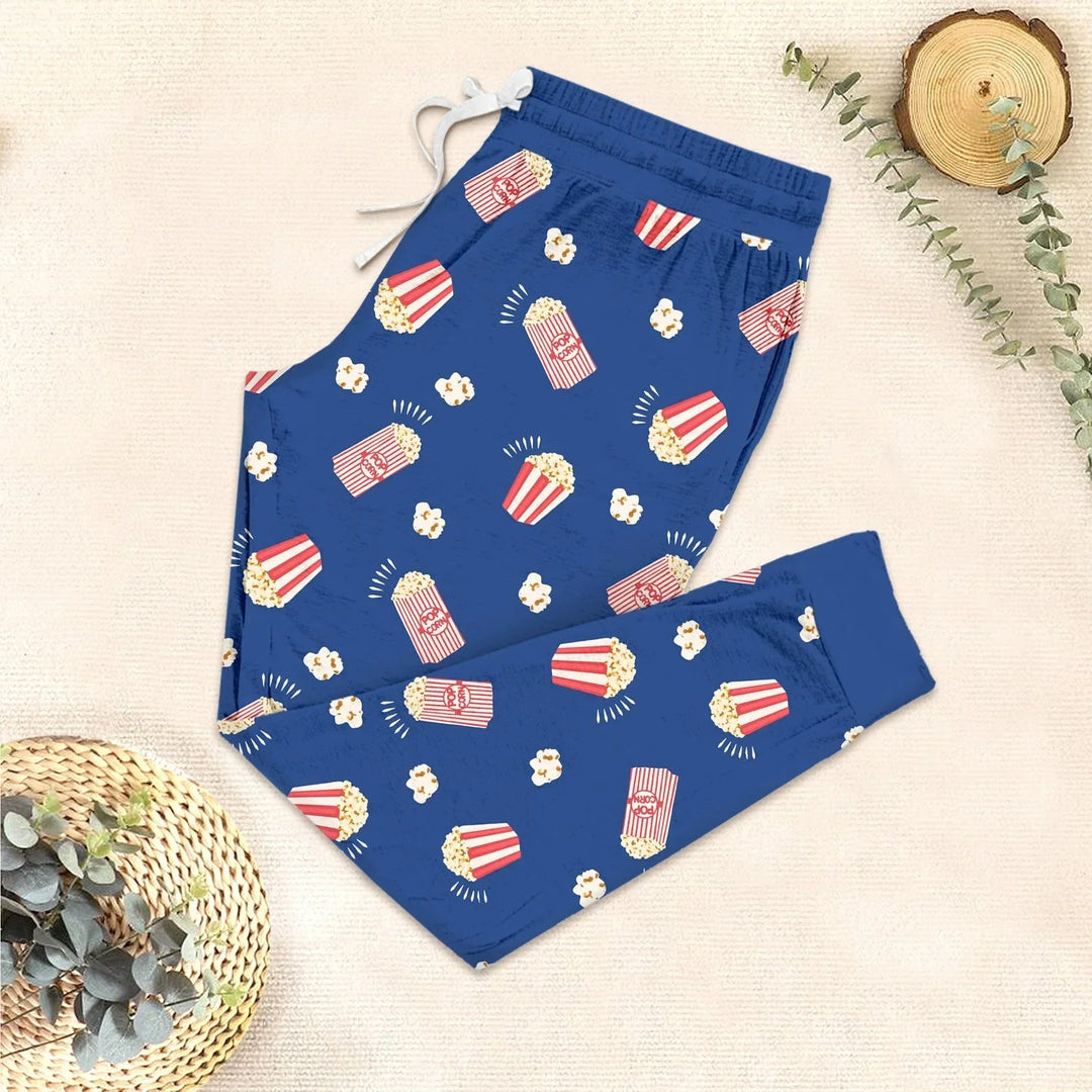 Popcorn Two Piece Short Sleeve Pajama Set - Zumbamboo