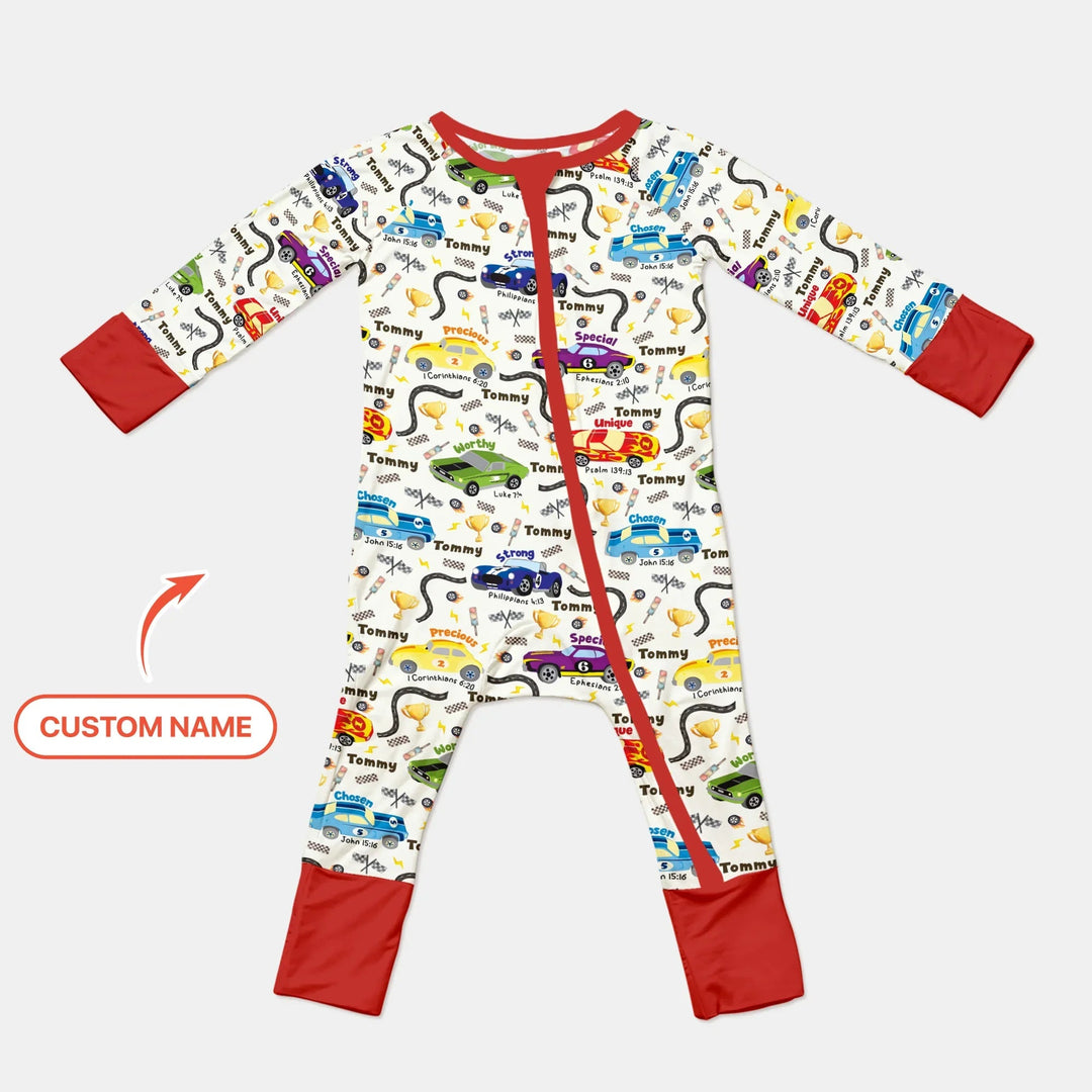 Racing Fun God Says I Am Custom Name Convertible Zippy - Zumbamboo