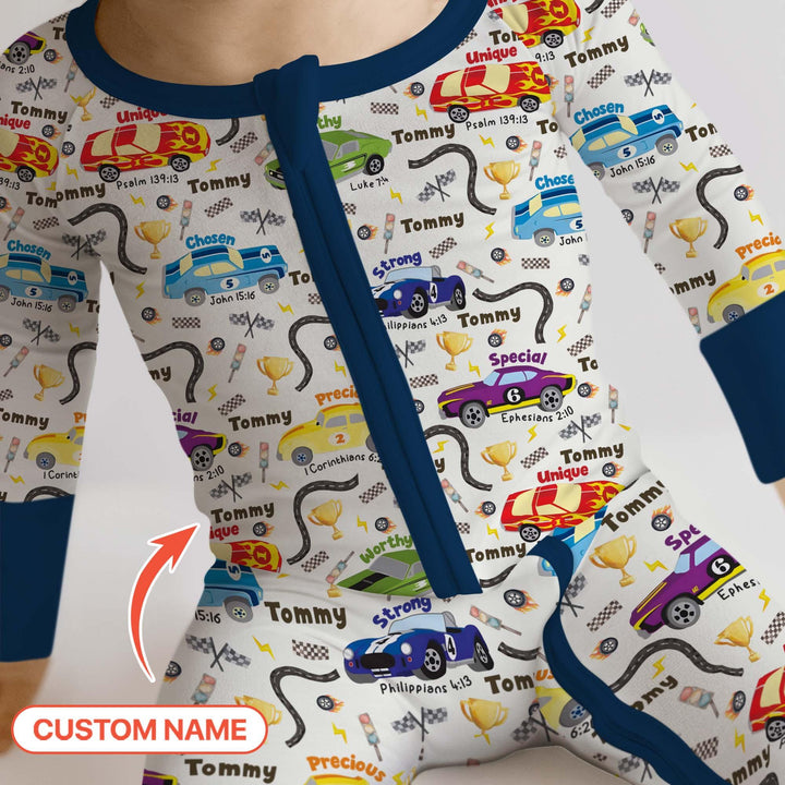 Racing Fun God Says I Am Custom Name Convertible Zippy - Zumbamboo