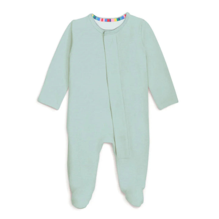 Sage Magnetic Footie Romper - Zumbamboo