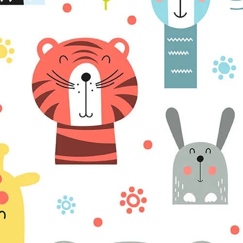 Scandi Style Animals Convertible Zippered Romper - Zumbamboo