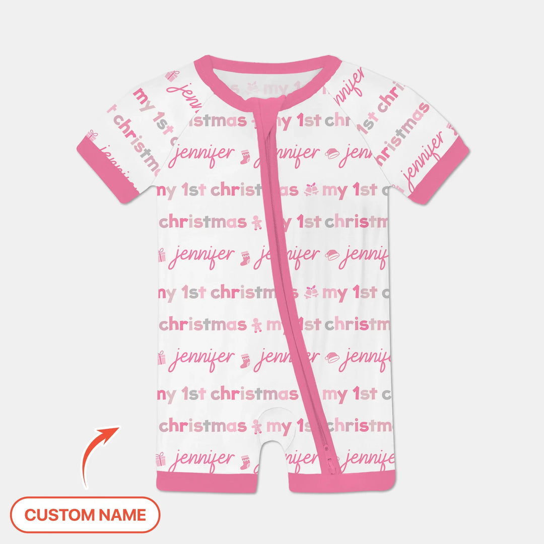 Custom Name My First Christmas Color Mood Shorty Zippy