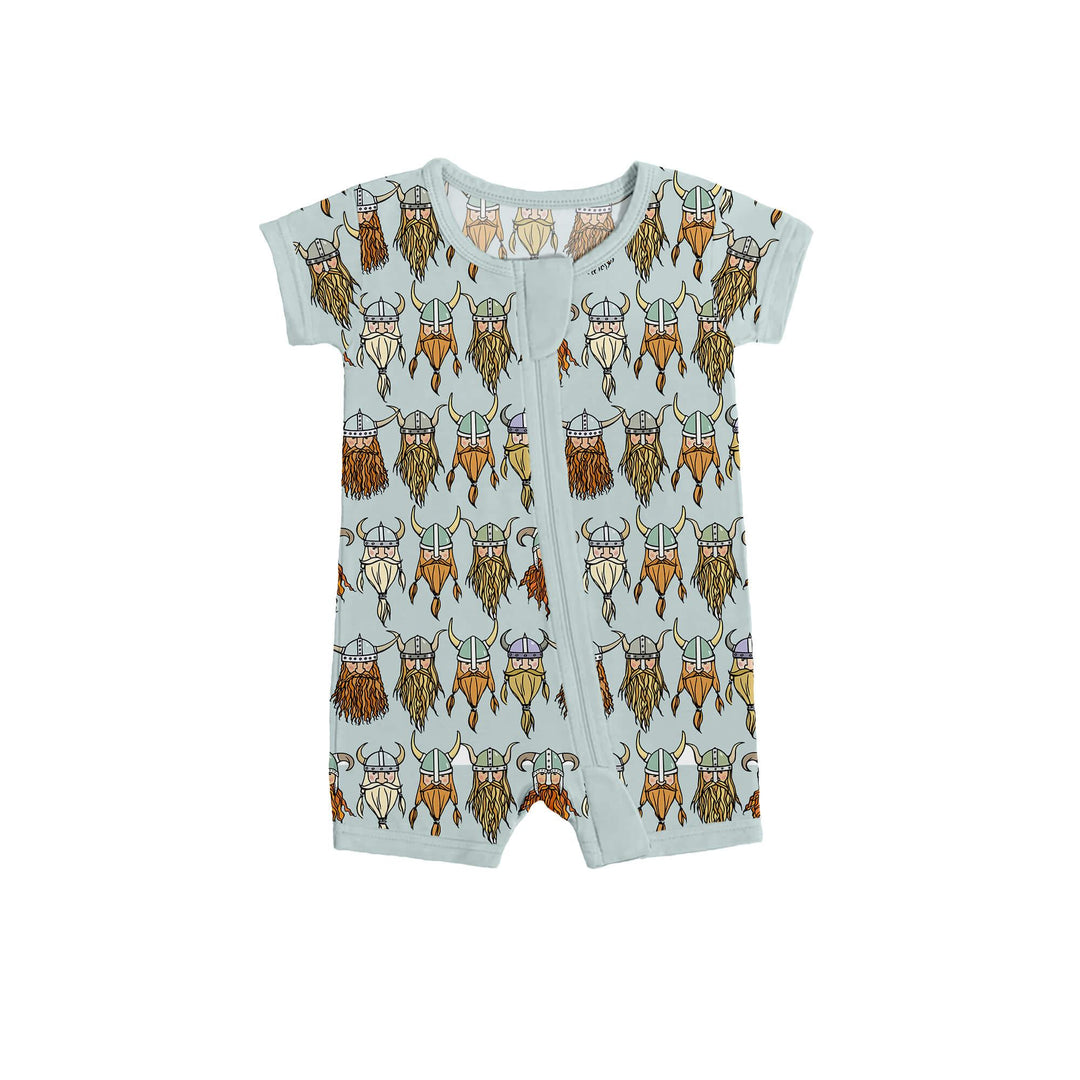 Viking Shorty Zippered Romper , Viking Shorty Zippered Romper - Newborn