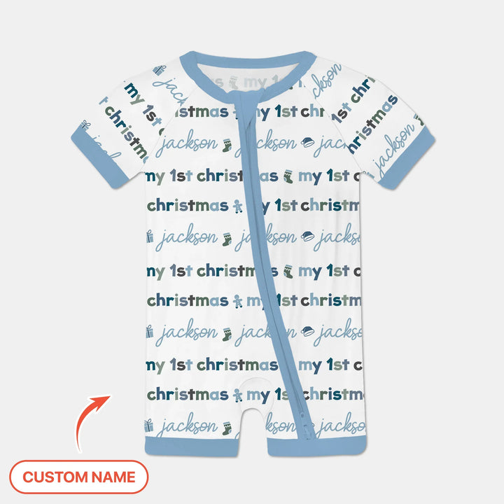 Custom Name My First Christmas Color Mood Shorty Zippy