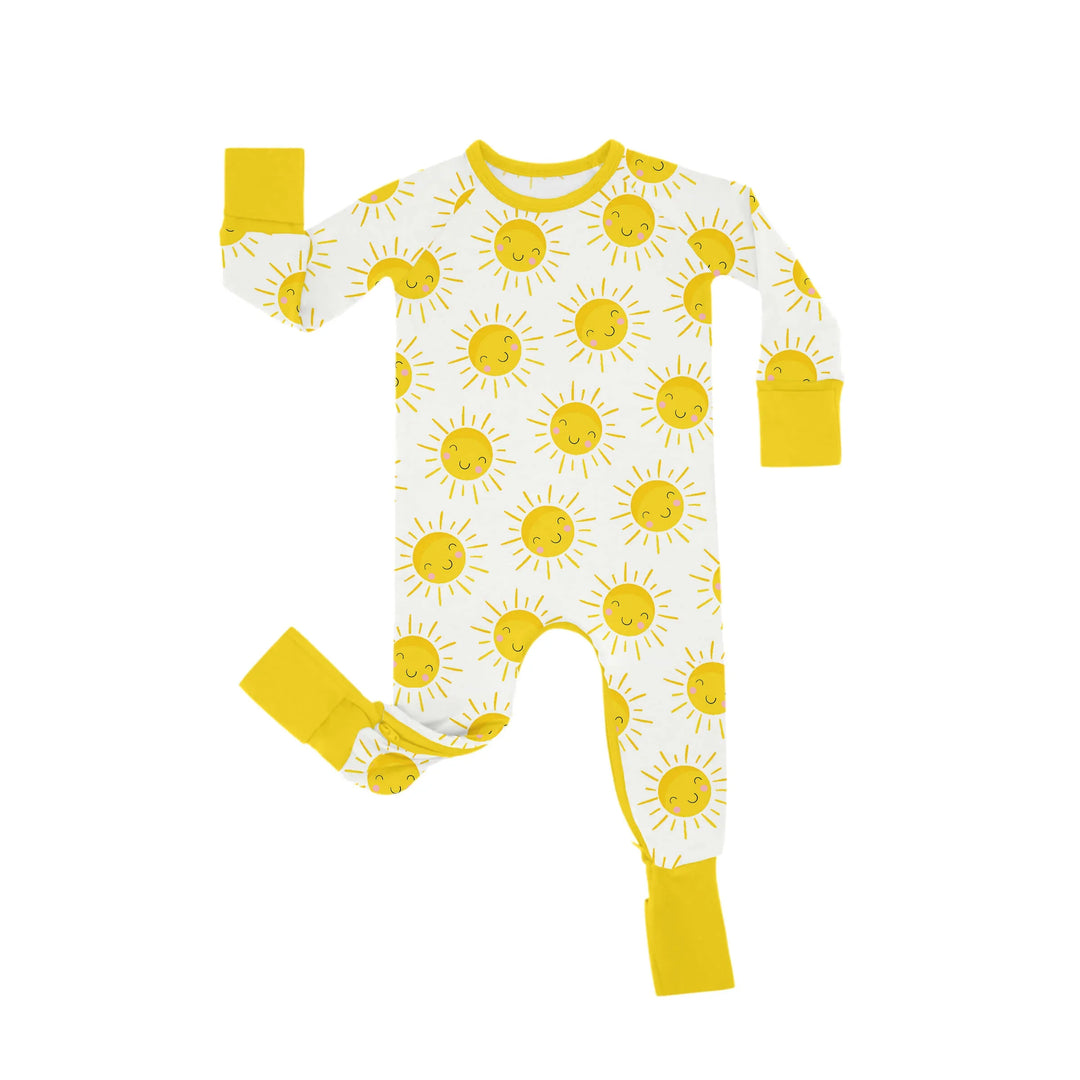 Sunshine Crescent Zippered Romper , Sunshine Crescent Zippered Romper - Newborn