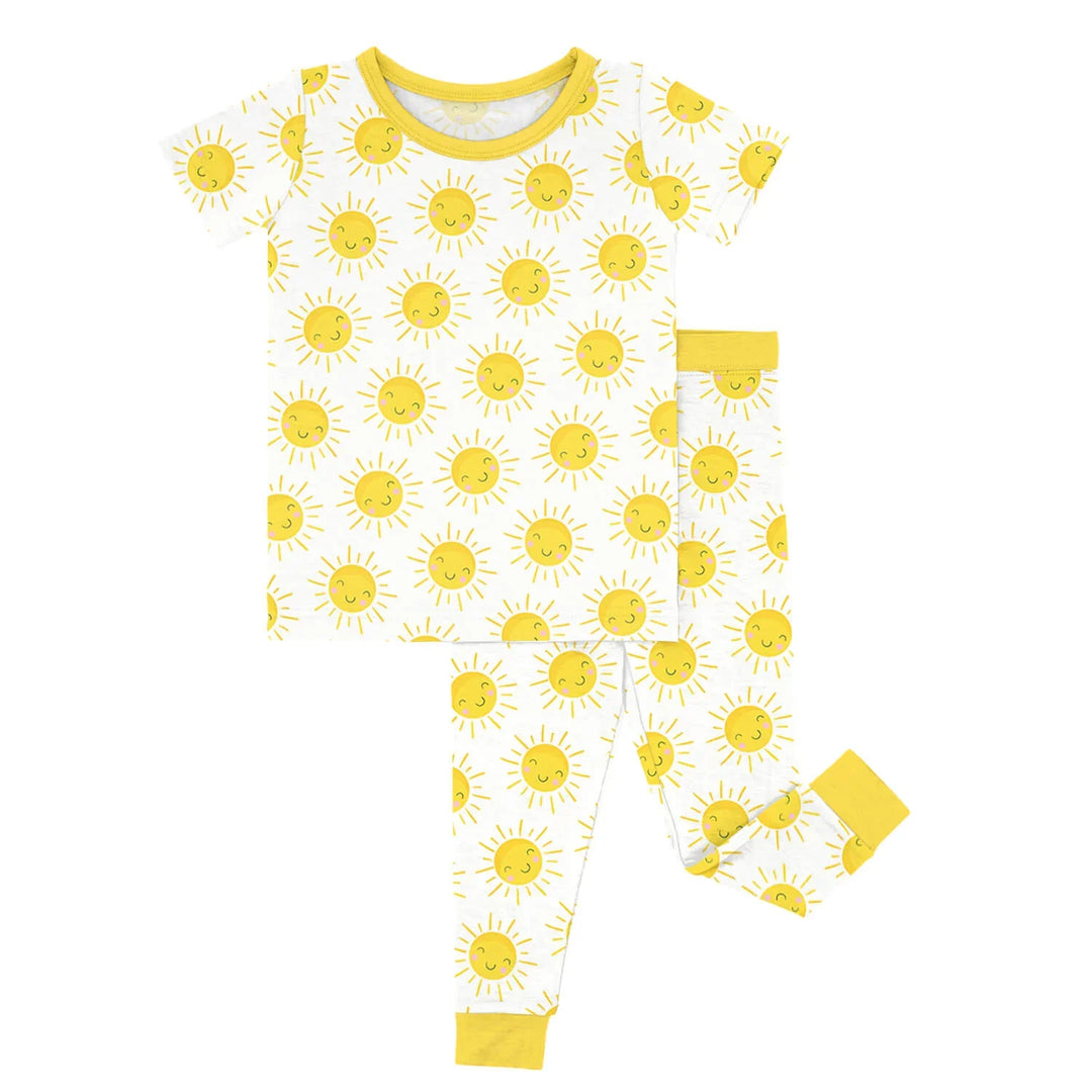 Sunshine Two Piece Short Sleeve Pajama Set , Sunshine Two Piece Short Sleeve Pajama Set - 12-18M