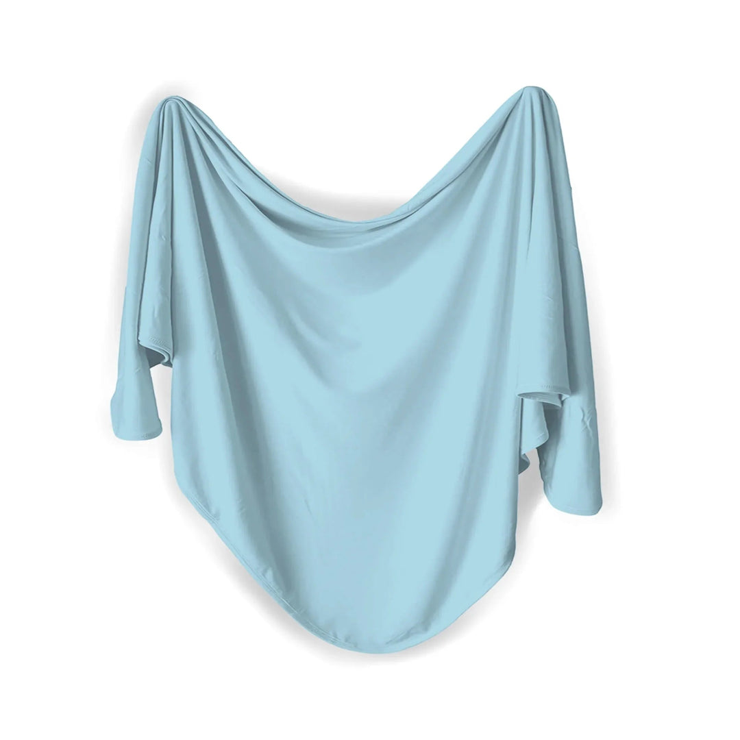 Swaddle Blanket In Light Blue - Zumbamboo