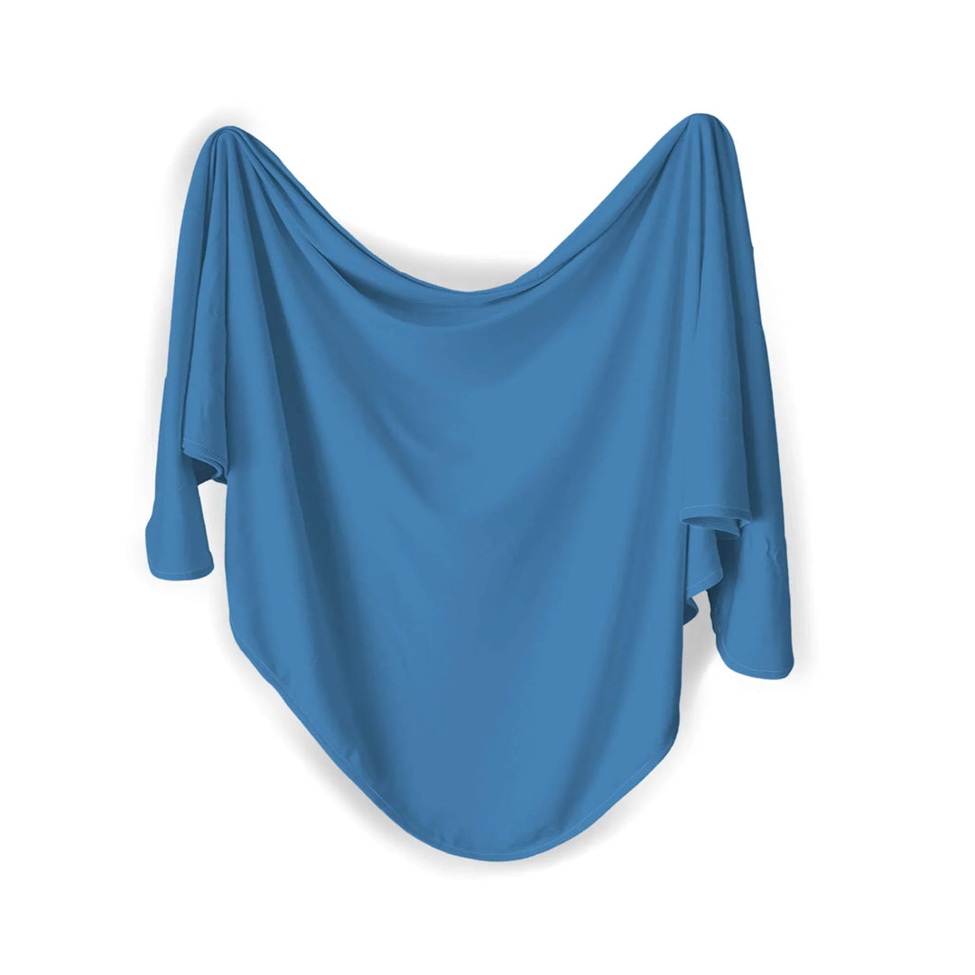 Swaddle Blanket In Steel Blue - Zumbamboo