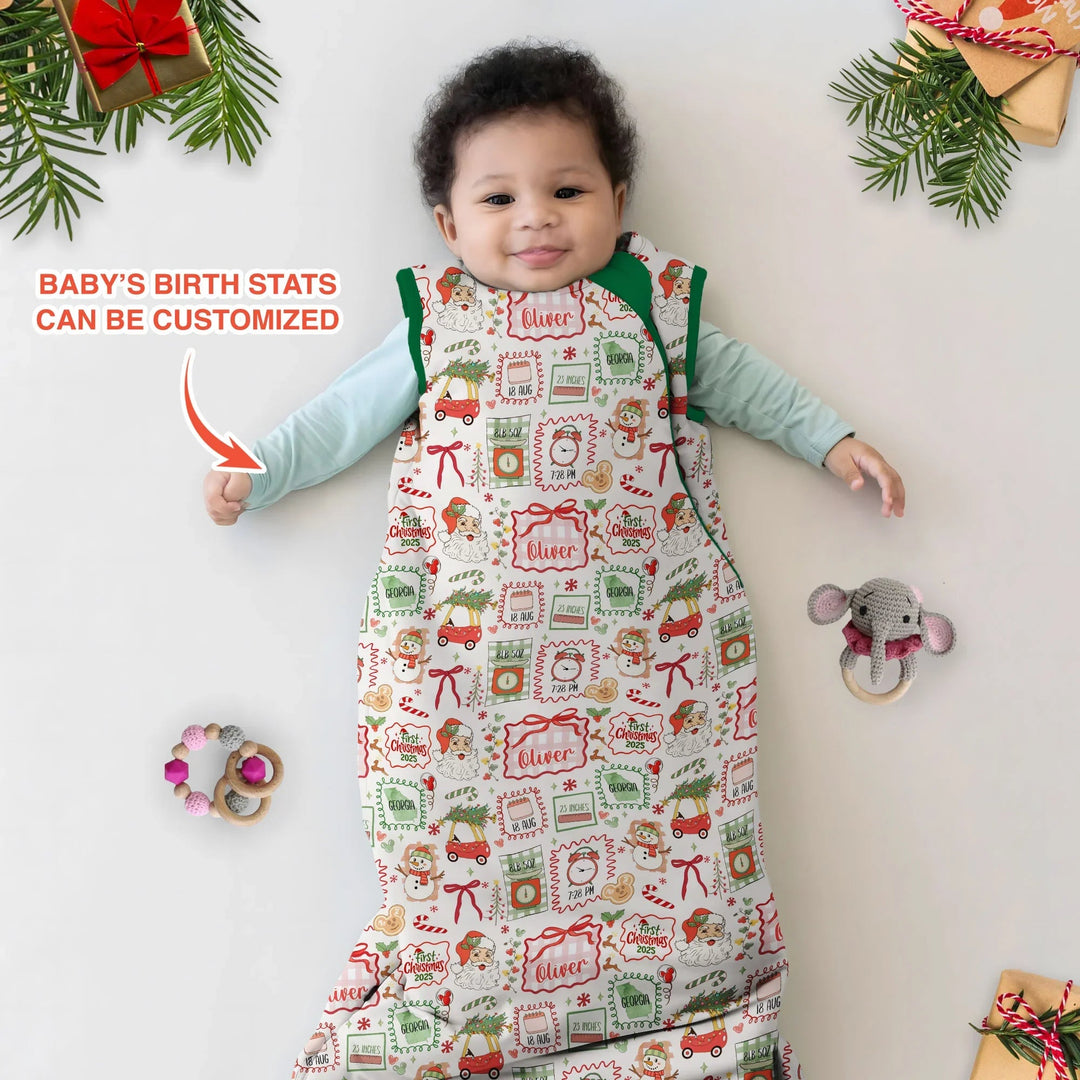 The Little Retro Dreamer First Christmas 2025 Sleep Bag - Zumbamboo