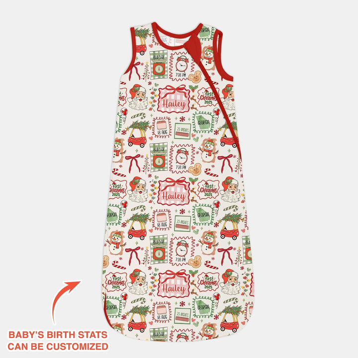 The Little Retro Dreamer First Christmas 2025 Sleep Bag - Zumbamboo