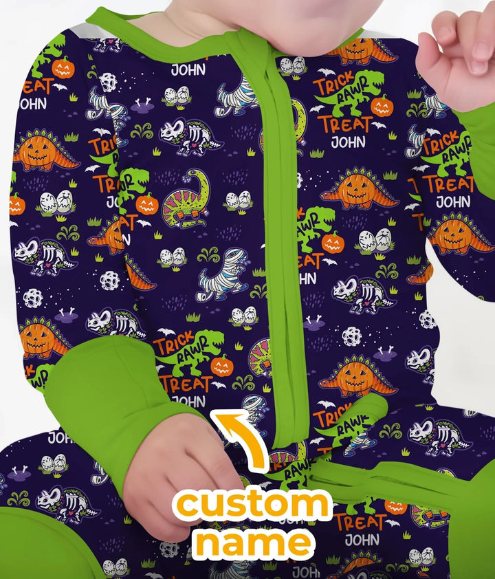 Trick Rawr Treat Custom Name Convertible Zippy - Zumbamboo