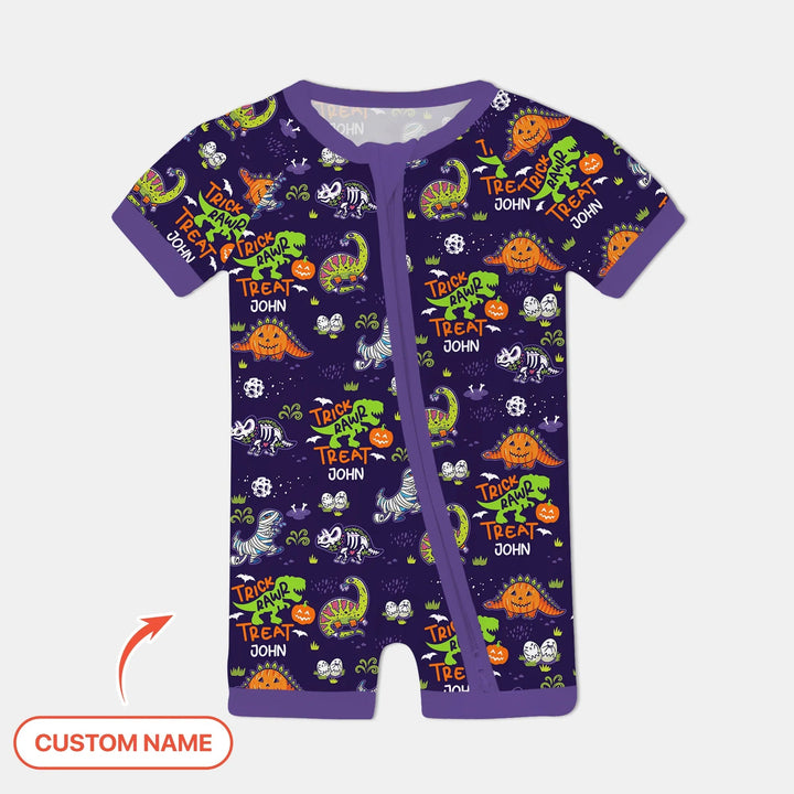 Trick Rawr Treat Custom Name Shorty Zippy - Zumbamboo