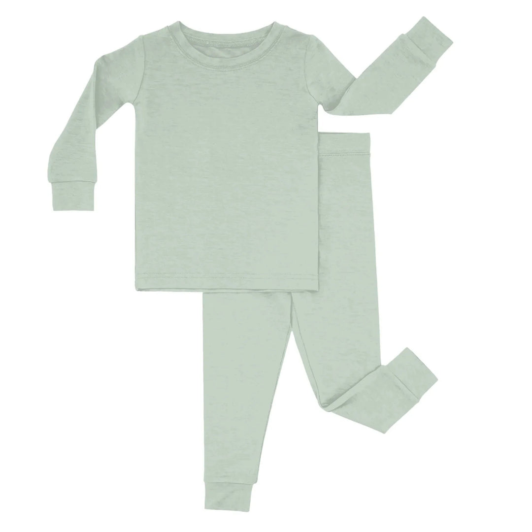 Two Piece Pajama Set In Jet Stream - Zumbamboo