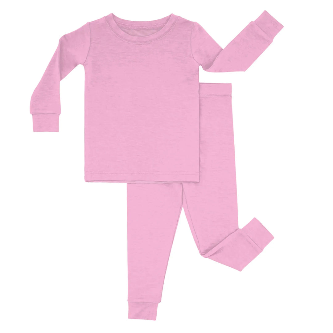 Two Piece Pajama Set In Pink - Zumbamboo