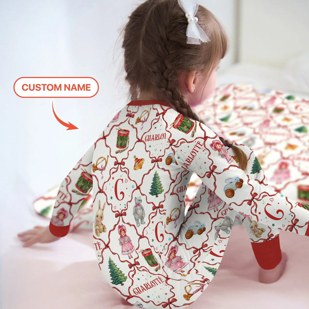 Vintage Christmas Toy Custom Name Girl Convertible Zippy - Zumbamboo