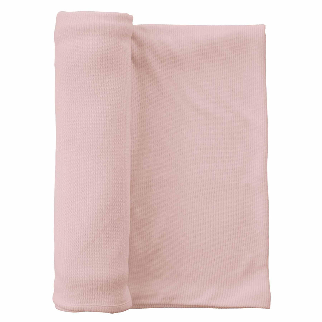 Solid Waffle Swaddle Blanket , Solid Waffle Swaddle Blanket - Lovely Pink