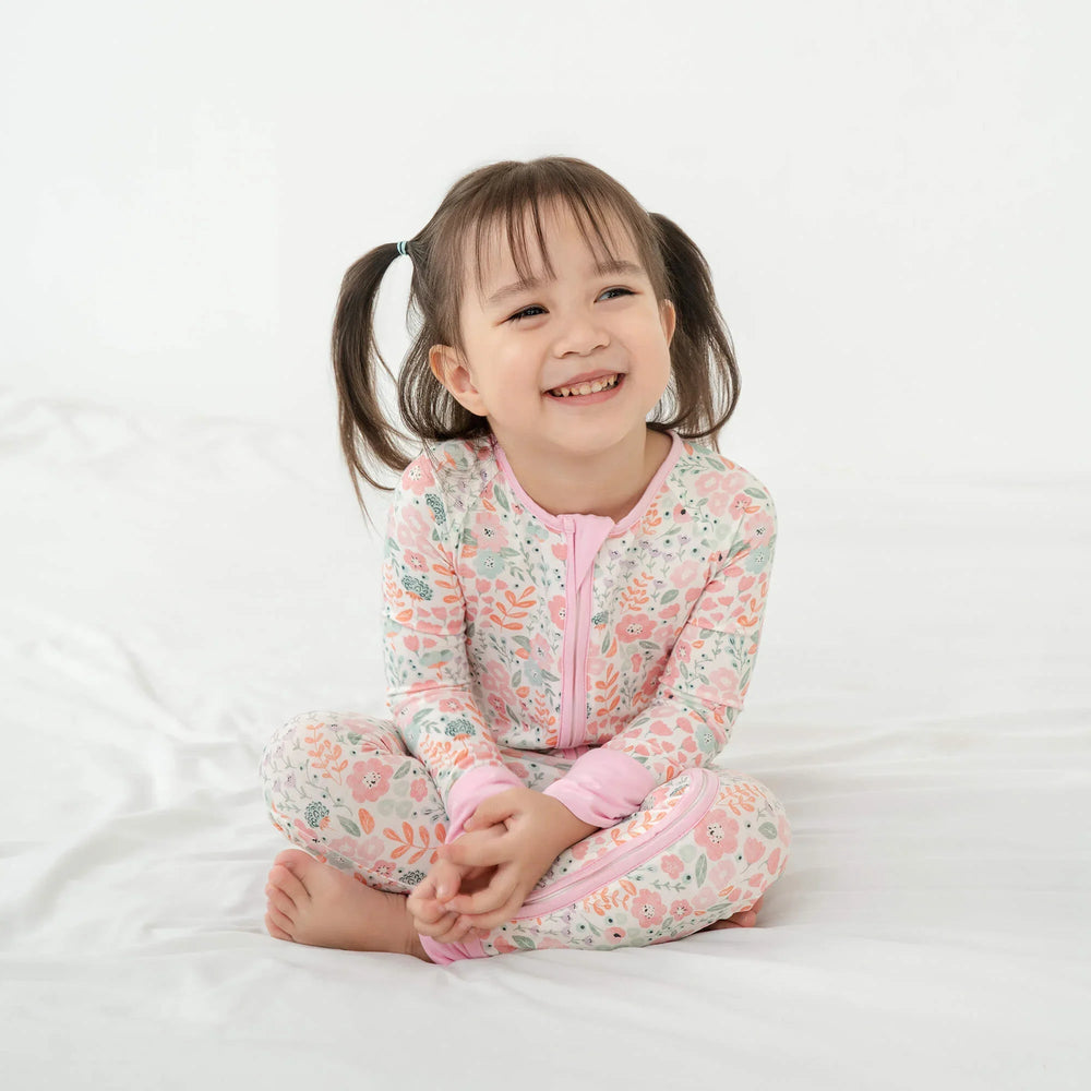 Willow's Whimsy Floral Convertible Zippered Romper - Zumbamboo